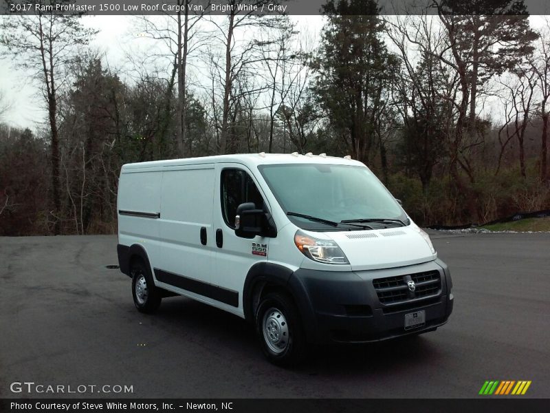 Bright White / Gray 2017 Ram ProMaster 1500 Low Roof Cargo Van