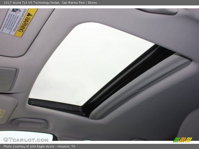 San Marino Red / Ebony 2017 Acura TLX V6 Technology Sedan