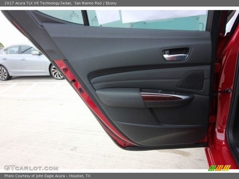 San Marino Red / Ebony 2017 Acura TLX V6 Technology Sedan