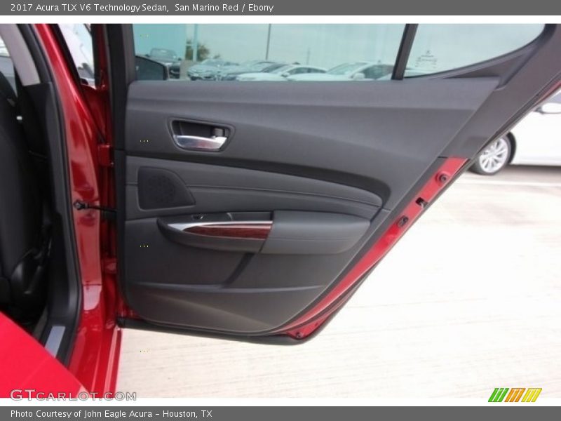 San Marino Red / Ebony 2017 Acura TLX V6 Technology Sedan