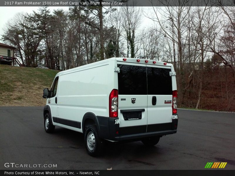 Bright White / Gray 2017 Ram ProMaster 1500 Low Roof Cargo Van