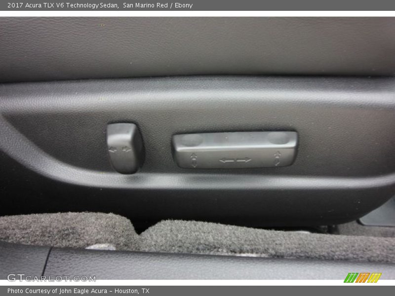 San Marino Red / Ebony 2017 Acura TLX V6 Technology Sedan
