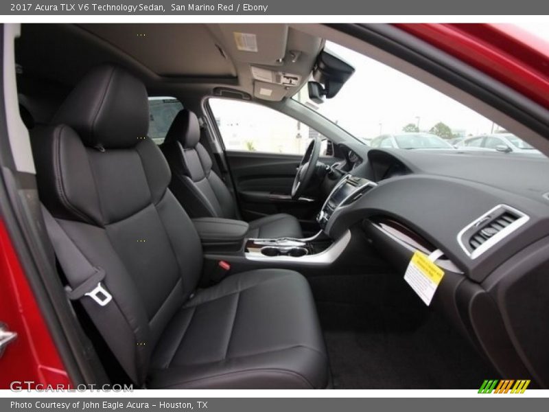 San Marino Red / Ebony 2017 Acura TLX V6 Technology Sedan
