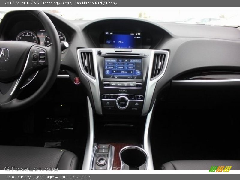 San Marino Red / Ebony 2017 Acura TLX V6 Technology Sedan