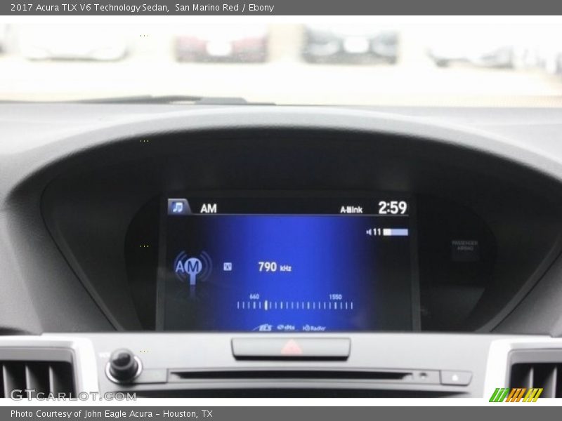 San Marino Red / Ebony 2017 Acura TLX V6 Technology Sedan