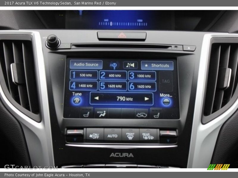 San Marino Red / Ebony 2017 Acura TLX V6 Technology Sedan