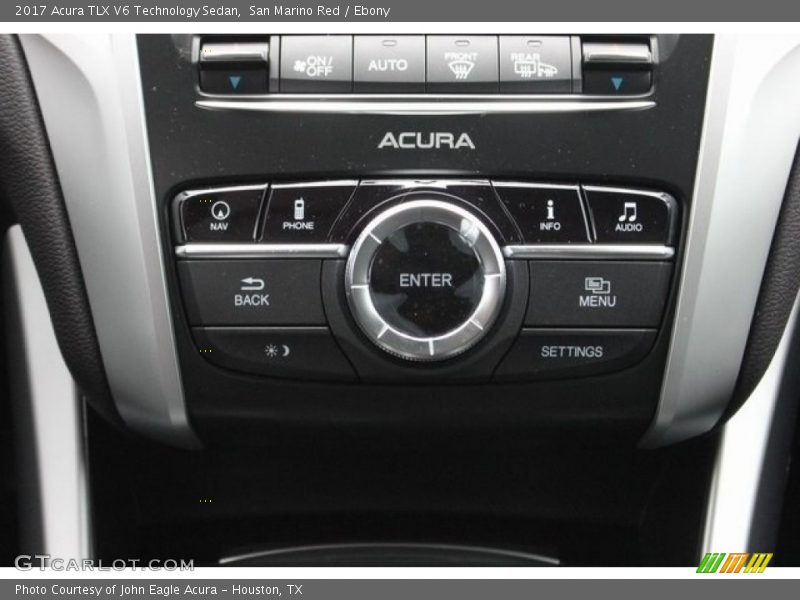 San Marino Red / Ebony 2017 Acura TLX V6 Technology Sedan