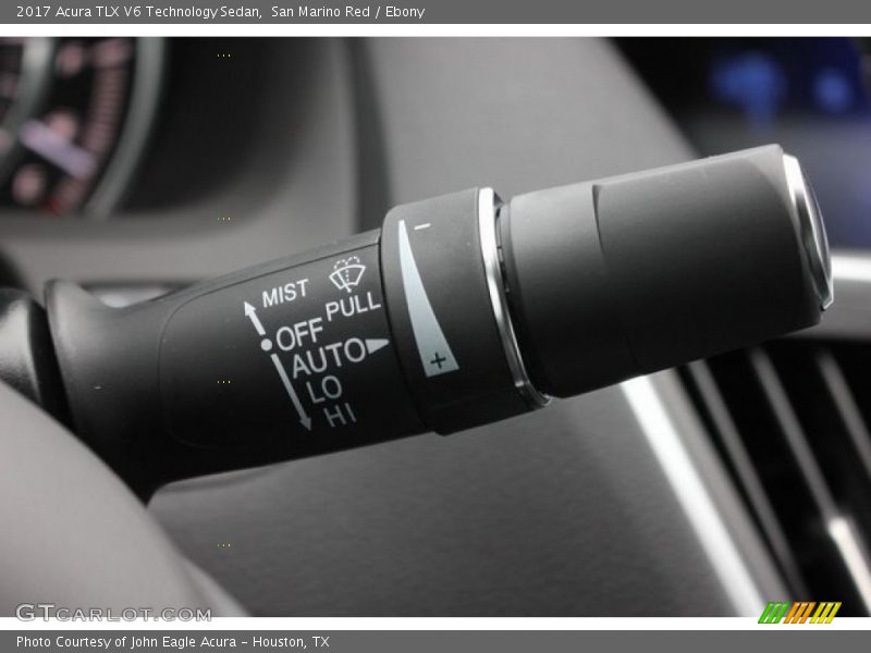 San Marino Red / Ebony 2017 Acura TLX V6 Technology Sedan