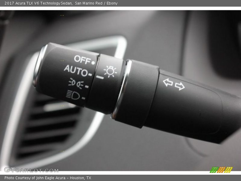 San Marino Red / Ebony 2017 Acura TLX V6 Technology Sedan