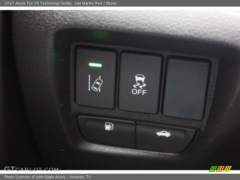 San Marino Red / Ebony 2017 Acura TLX V6 Technology Sedan
