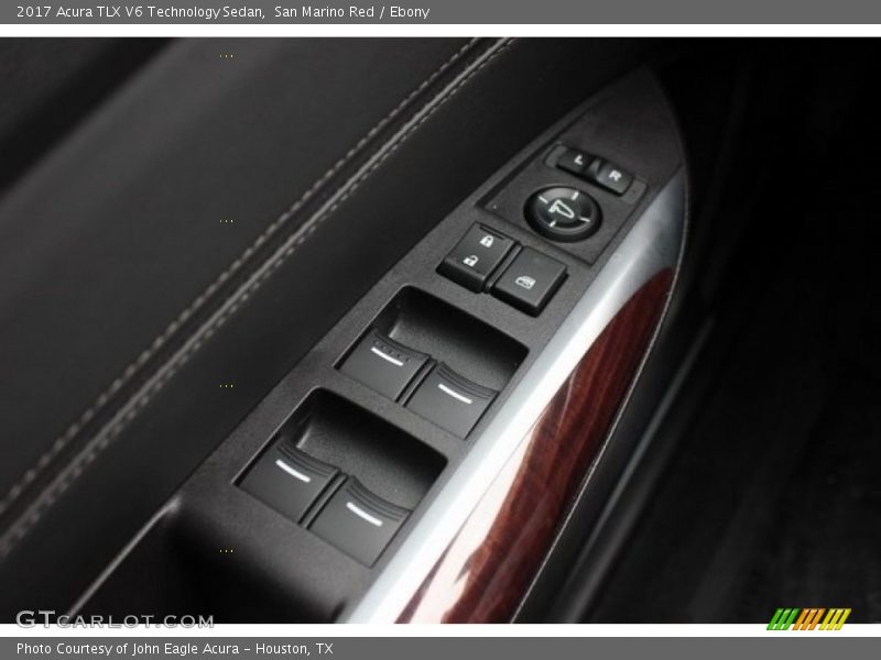 San Marino Red / Ebony 2017 Acura TLX V6 Technology Sedan