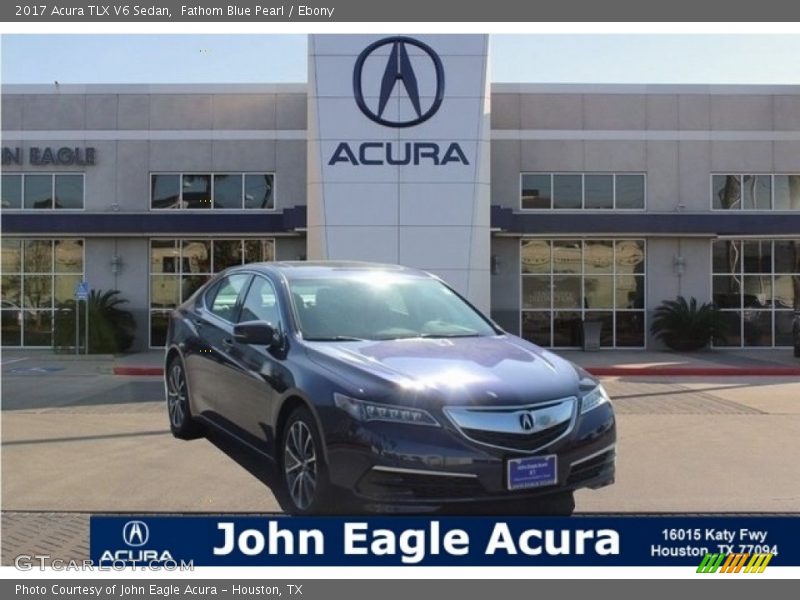 Fathom Blue Pearl / Ebony 2017 Acura TLX V6 Sedan