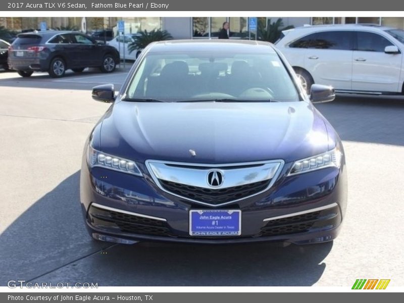 Fathom Blue Pearl / Ebony 2017 Acura TLX V6 Sedan