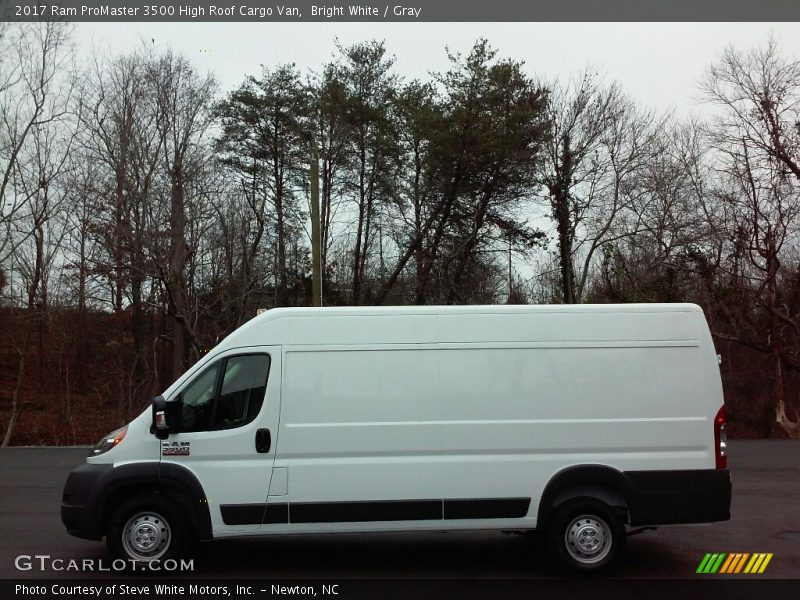 Bright White / Gray 2017 Ram ProMaster 3500 High Roof Cargo Van