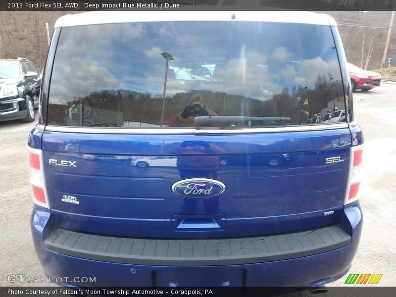 Deep Impact Blue Metallic / Dune 2013 Ford Flex SEL AWD