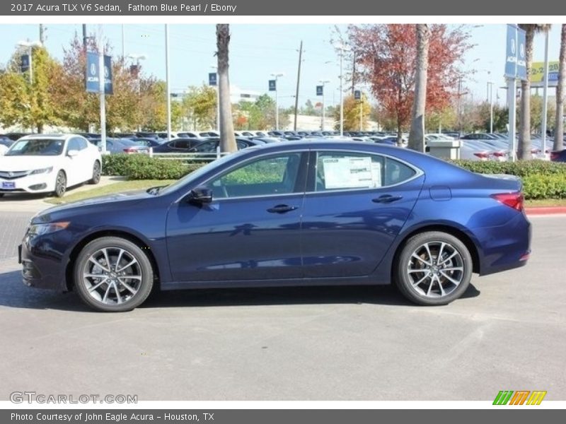 Fathom Blue Pearl / Ebony 2017 Acura TLX V6 Sedan