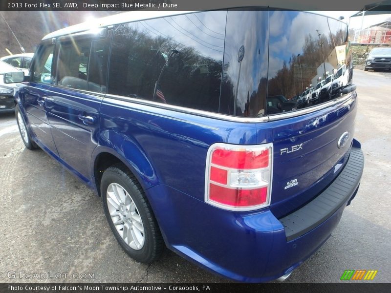 Deep Impact Blue Metallic / Dune 2013 Ford Flex SEL AWD