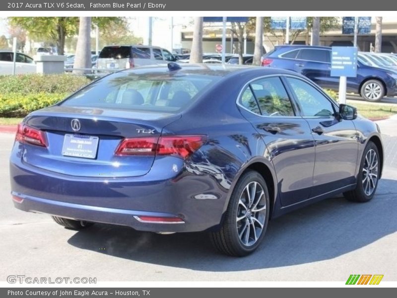 Fathom Blue Pearl / Ebony 2017 Acura TLX V6 Sedan