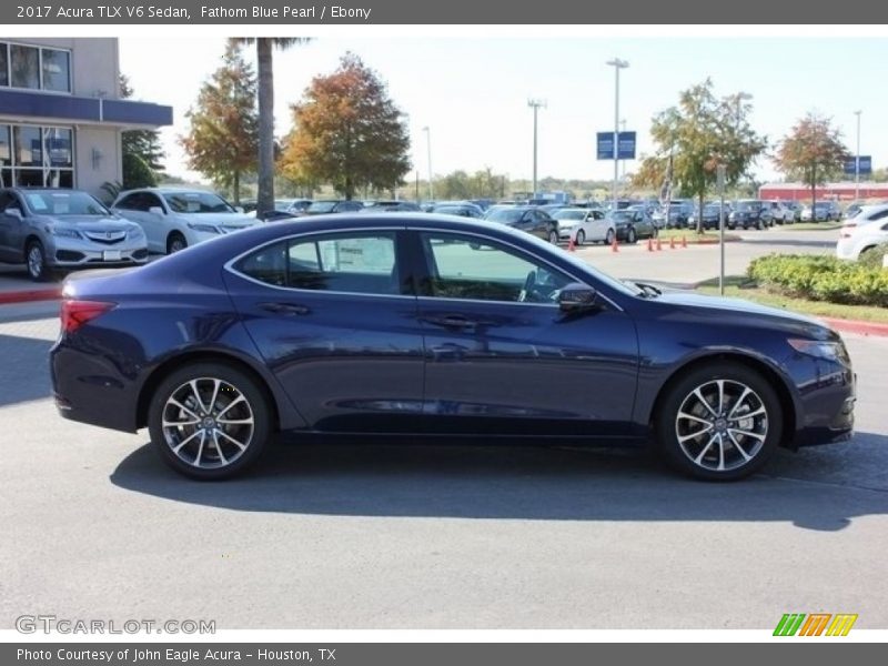 Fathom Blue Pearl / Ebony 2017 Acura TLX V6 Sedan