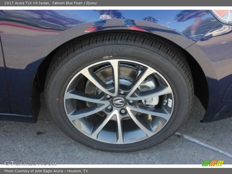 Fathom Blue Pearl / Ebony 2017 Acura TLX V6 Sedan