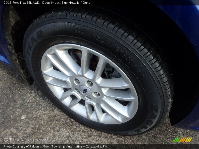 Deep Impact Blue Metallic / Dune 2013 Ford Flex SEL AWD