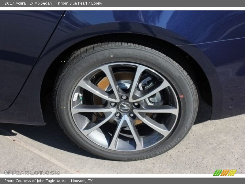 Fathom Blue Pearl / Ebony 2017 Acura TLX V6 Sedan