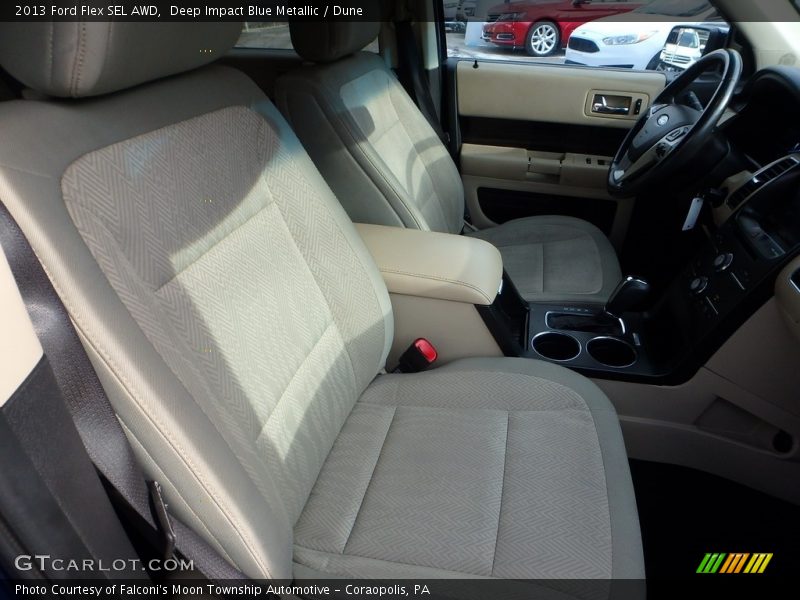 Deep Impact Blue Metallic / Dune 2013 Ford Flex SEL AWD