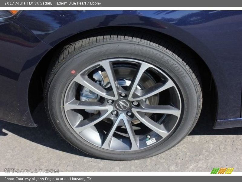 Fathom Blue Pearl / Ebony 2017 Acura TLX V6 Sedan