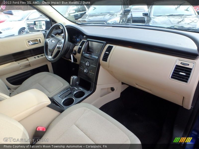 Deep Impact Blue Metallic / Dune 2013 Ford Flex SEL AWD