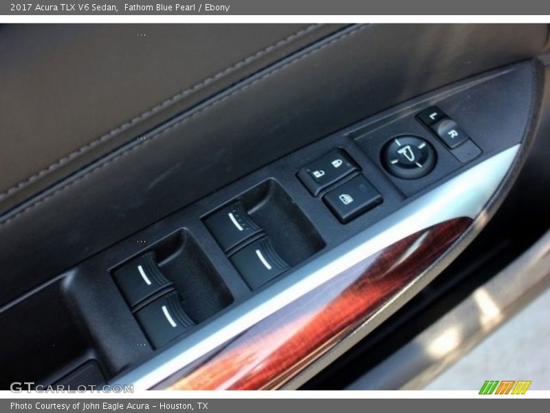 Fathom Blue Pearl / Ebony 2017 Acura TLX V6 Sedan