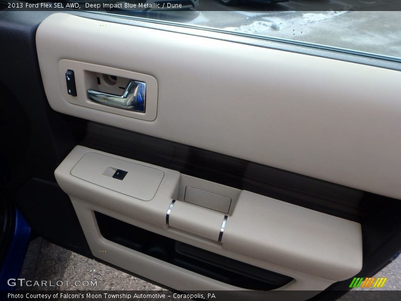 Deep Impact Blue Metallic / Dune 2013 Ford Flex SEL AWD