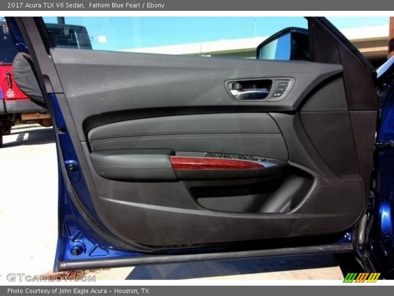 Fathom Blue Pearl / Ebony 2017 Acura TLX V6 Sedan