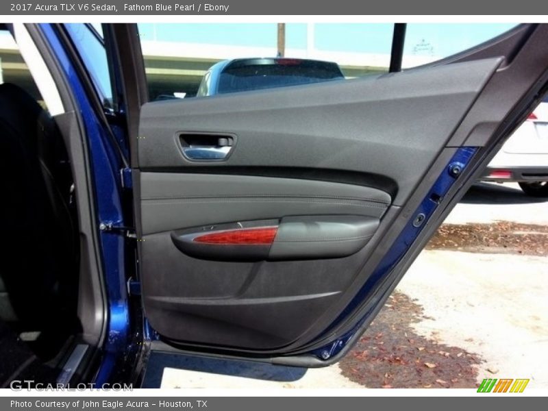 Fathom Blue Pearl / Ebony 2017 Acura TLX V6 Sedan