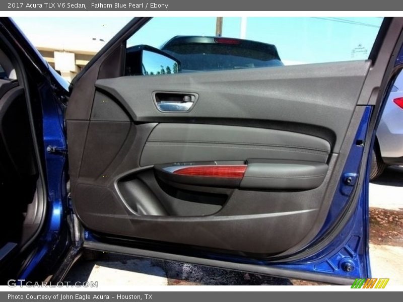 Fathom Blue Pearl / Ebony 2017 Acura TLX V6 Sedan
