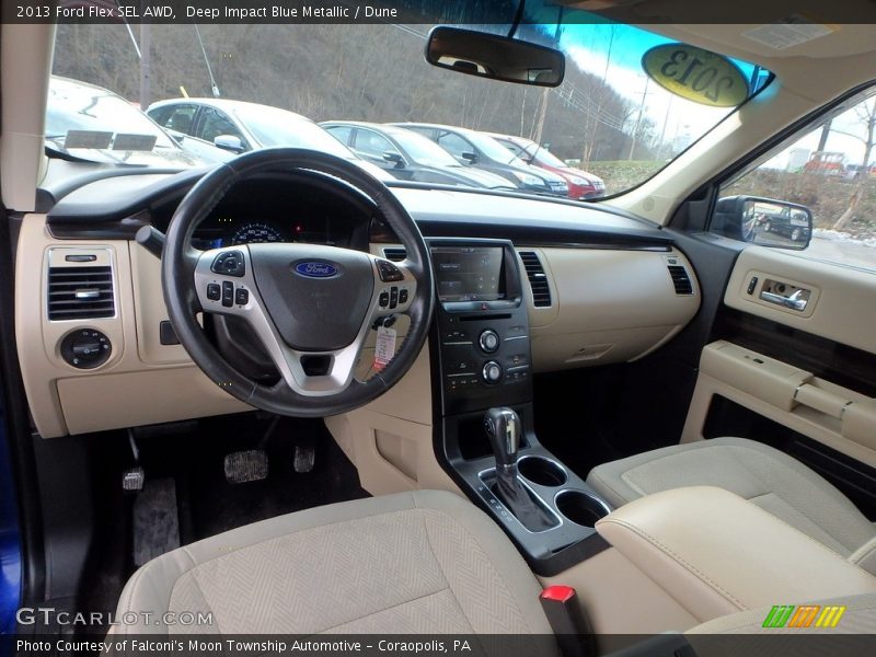 Deep Impact Blue Metallic / Dune 2013 Ford Flex SEL AWD