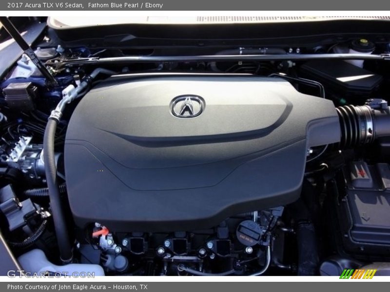 Fathom Blue Pearl / Ebony 2017 Acura TLX V6 Sedan