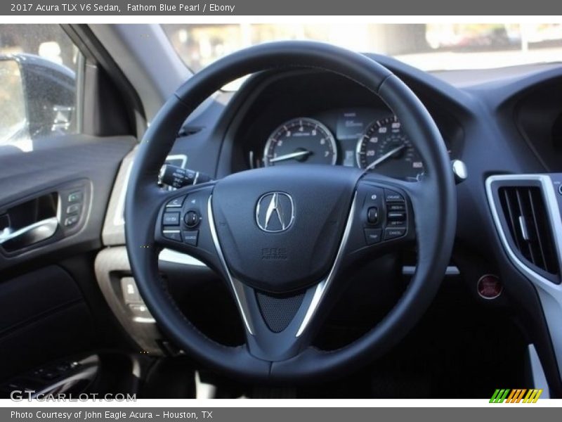 Fathom Blue Pearl / Ebony 2017 Acura TLX V6 Sedan