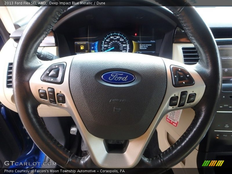 Deep Impact Blue Metallic / Dune 2013 Ford Flex SEL AWD