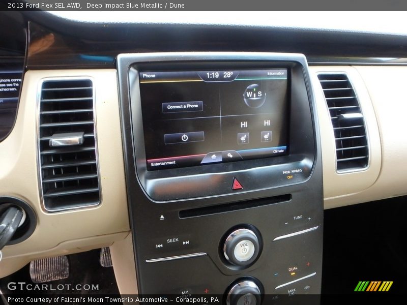 Deep Impact Blue Metallic / Dune 2013 Ford Flex SEL AWD