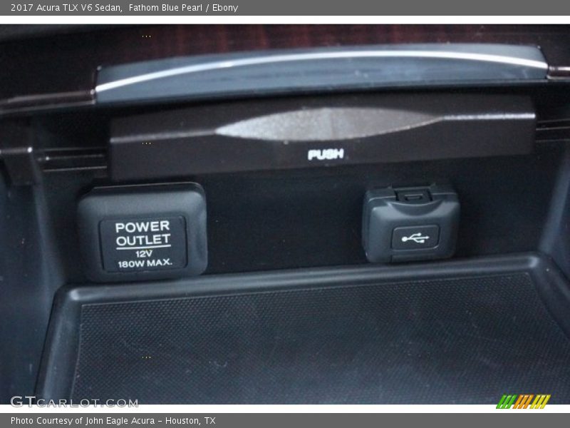 Fathom Blue Pearl / Ebony 2017 Acura TLX V6 Sedan