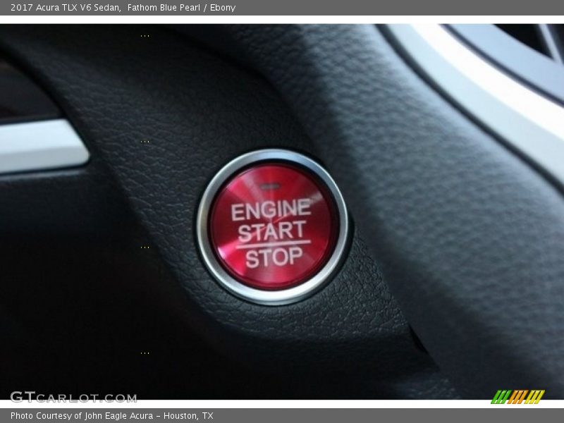 Fathom Blue Pearl / Ebony 2017 Acura TLX V6 Sedan