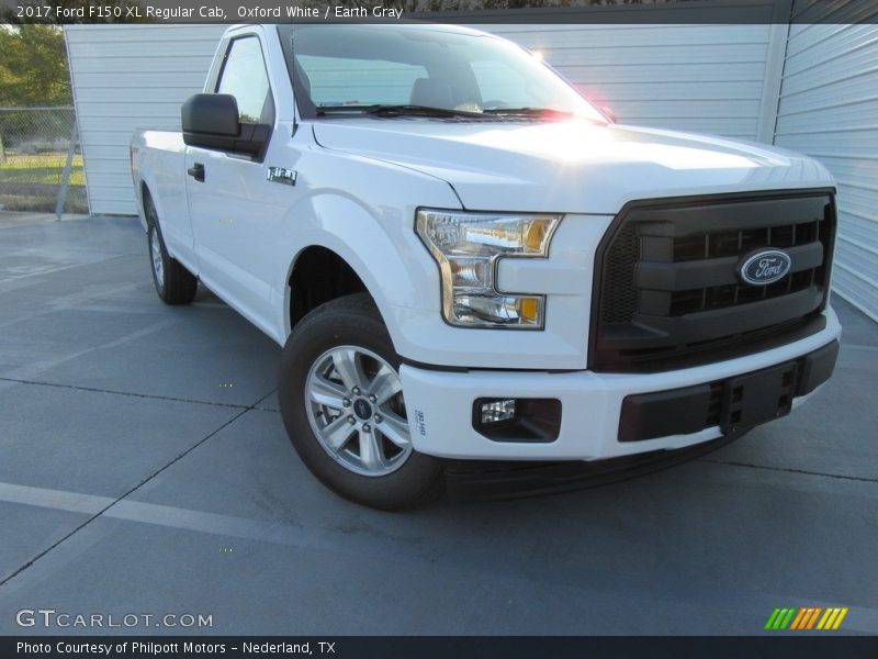 Oxford White / Earth Gray 2017 Ford F150 XL Regular Cab