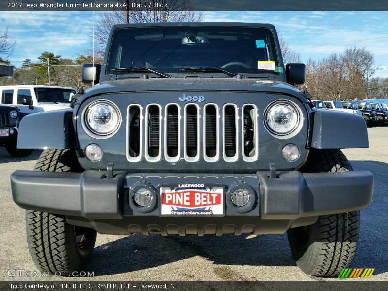 Black / Black 2017 Jeep Wrangler Unlimited Sahara 4x4