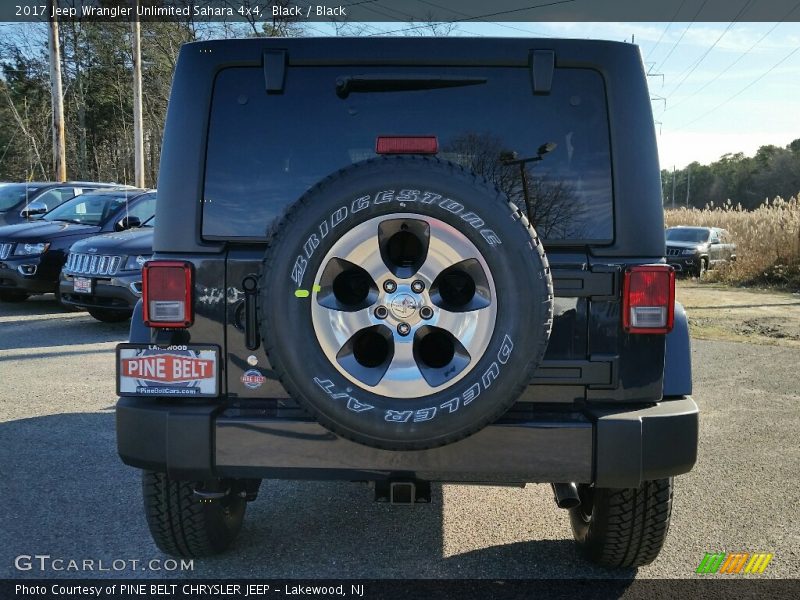 Black / Black 2017 Jeep Wrangler Unlimited Sahara 4x4