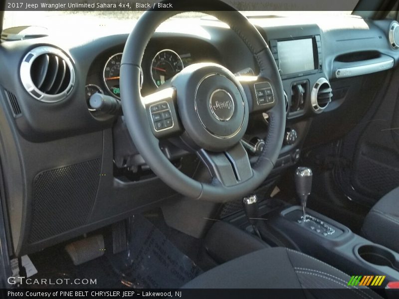 Black / Black 2017 Jeep Wrangler Unlimited Sahara 4x4