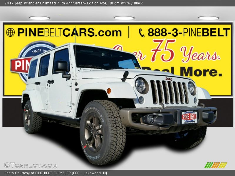 Bright White / Black 2017 Jeep Wrangler Unlimited 75th Anniversary Edition 4x4