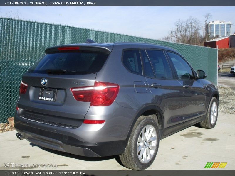 Space Gray Metallic / Black 2017 BMW X3 xDrive28i