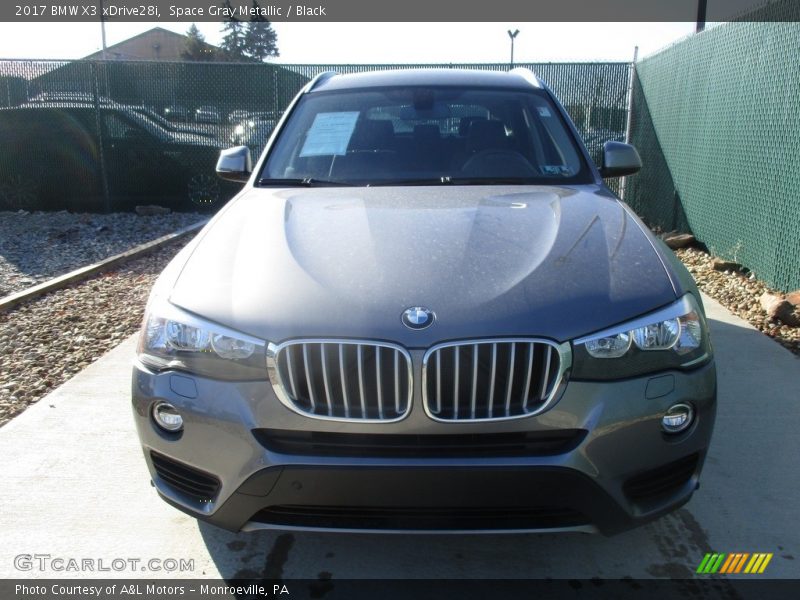 Space Gray Metallic / Black 2017 BMW X3 xDrive28i