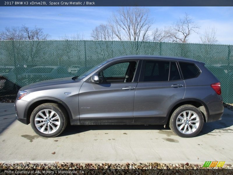 Space Gray Metallic / Black 2017 BMW X3 xDrive28i