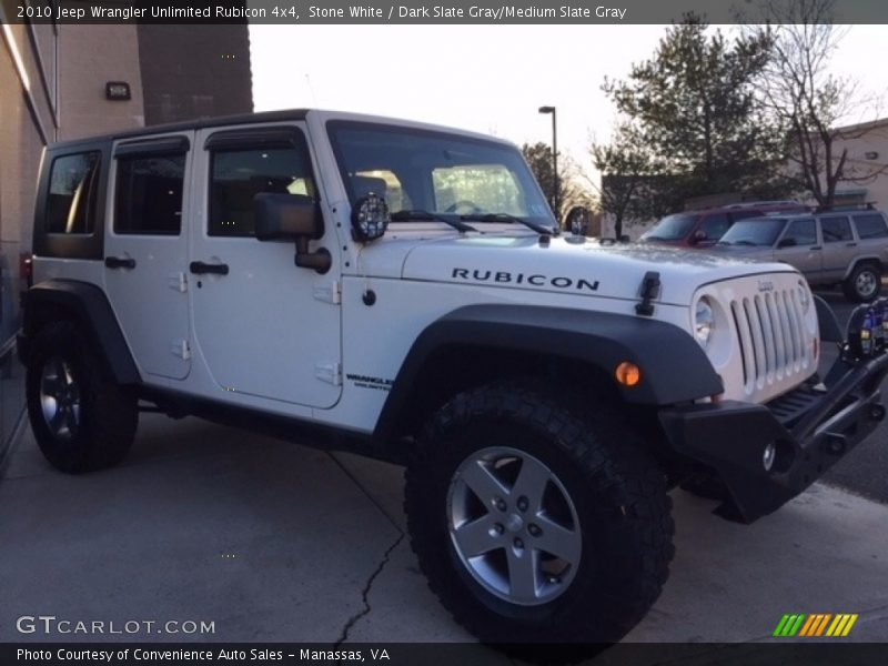 Stone White / Dark Slate Gray/Medium Slate Gray 2010 Jeep Wrangler Unlimited Rubicon 4x4